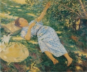 学芸員・うえださんのワンポイント作品解説vol.1 ― 黒田清輝「木かげ」